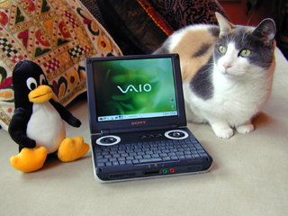 Tux, the U101, and Mishka
